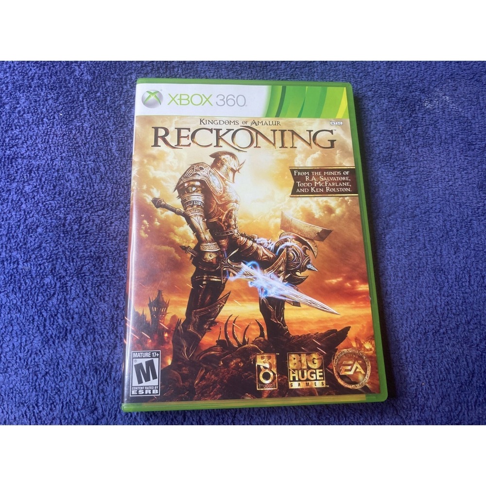 Kingdoms of Amalur Reckoning Xbox 360 2012 RPG Game Disc Case Inserts Tested